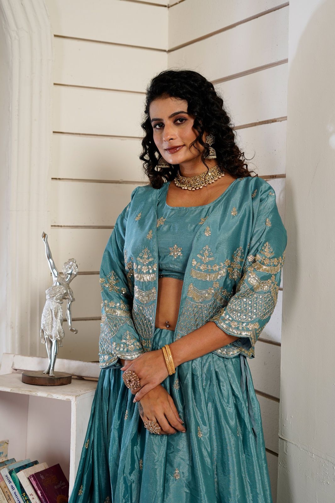 Indo western style Lehenga