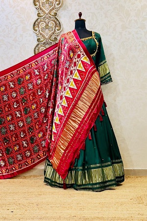 Pure Gajji Silk Lehenga